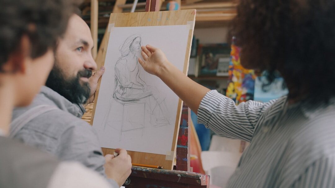 seniors in creative workshop