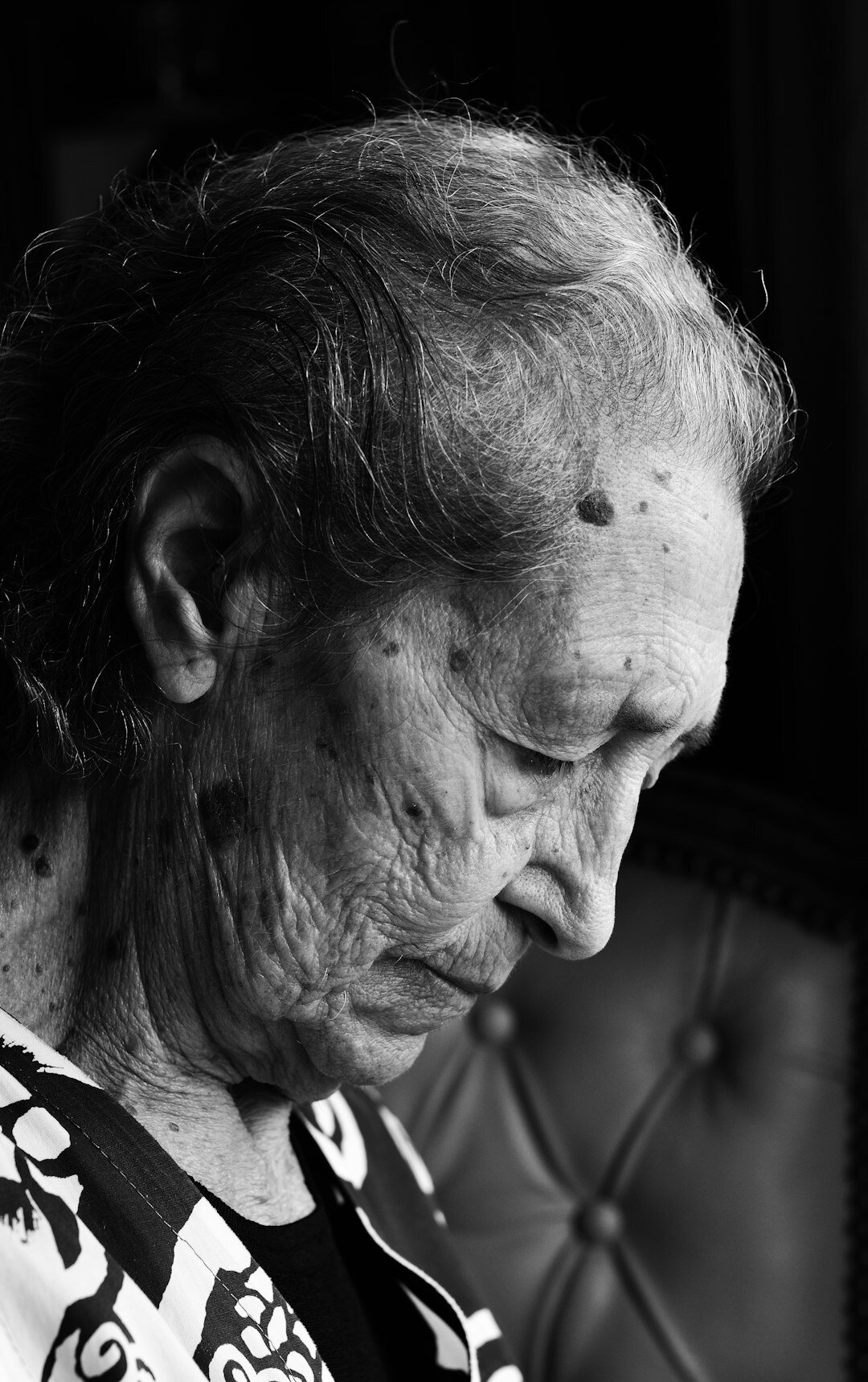 Portrait of a smiling elderly Croatian woman