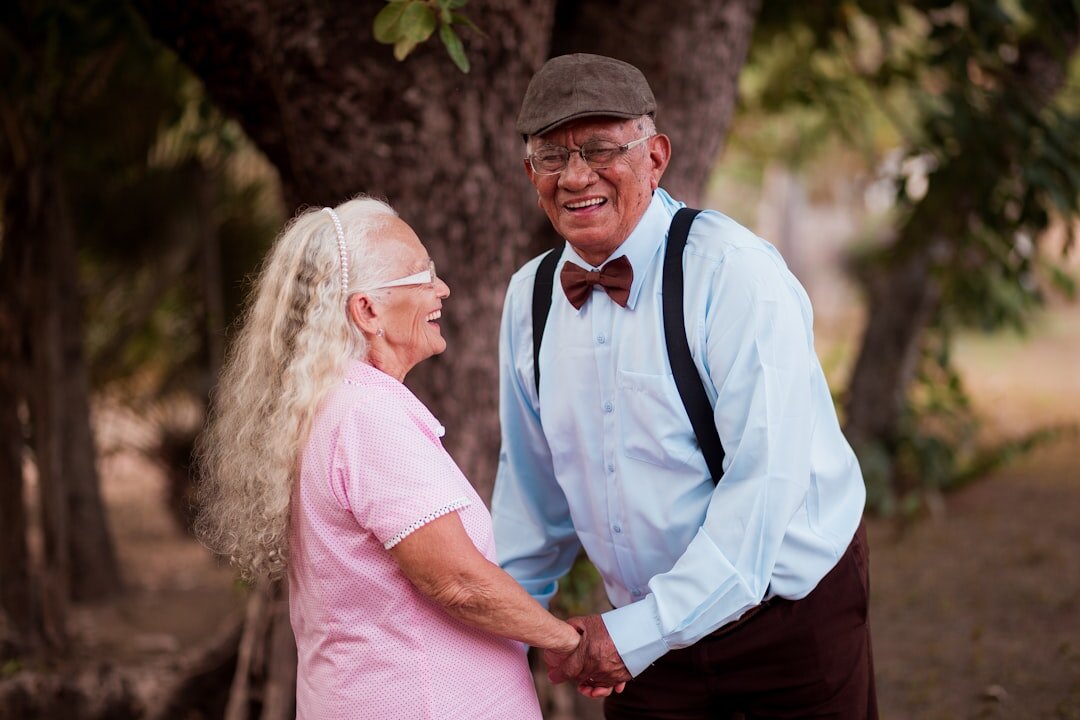 elderly couple enjoying retirement