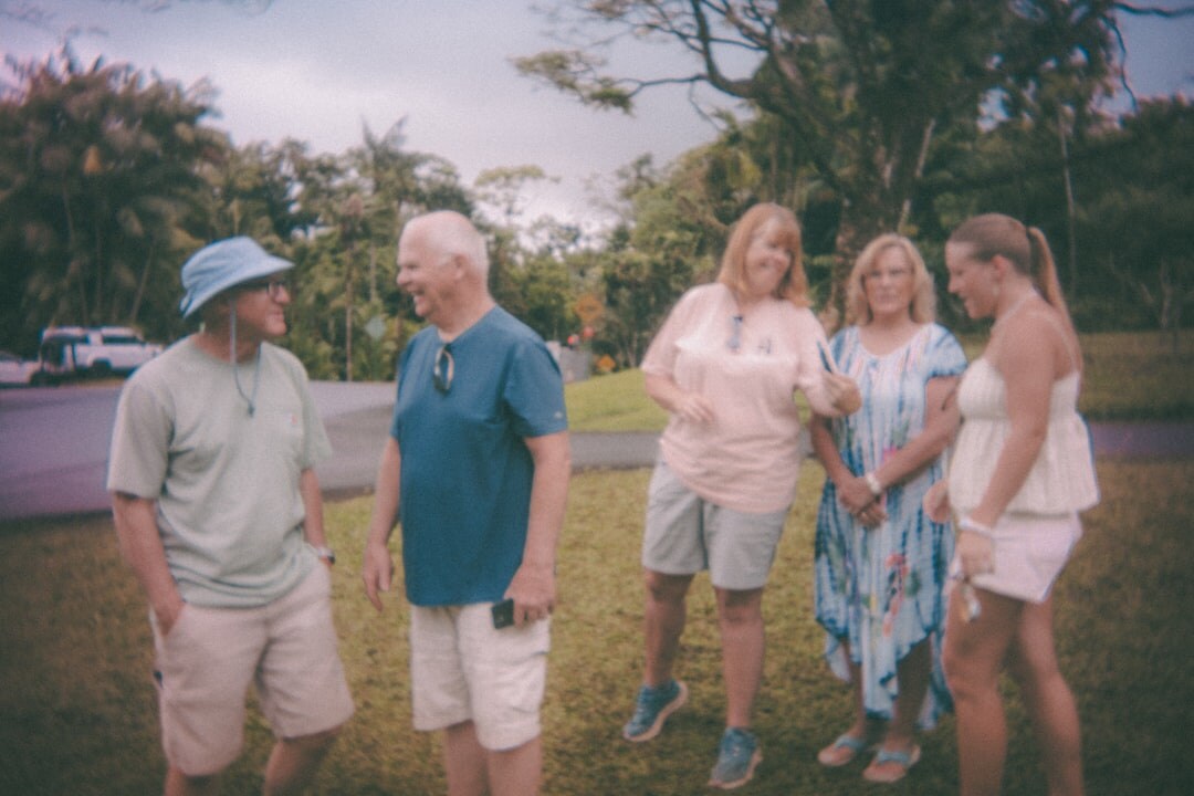 group of seniors exercising